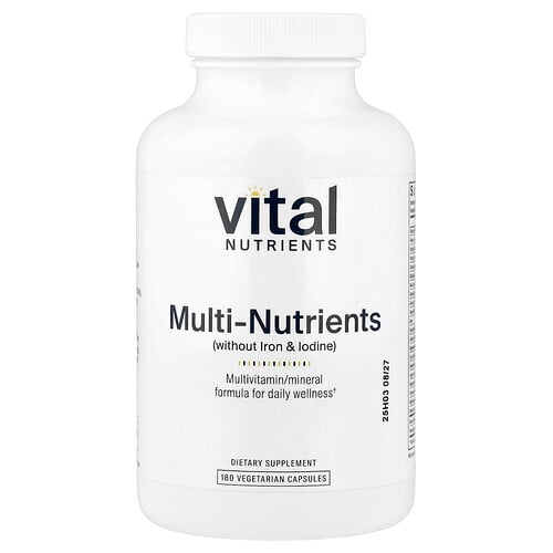 Vital Nutrients Multi Nutrients 180 Vegetarian Capsules product image