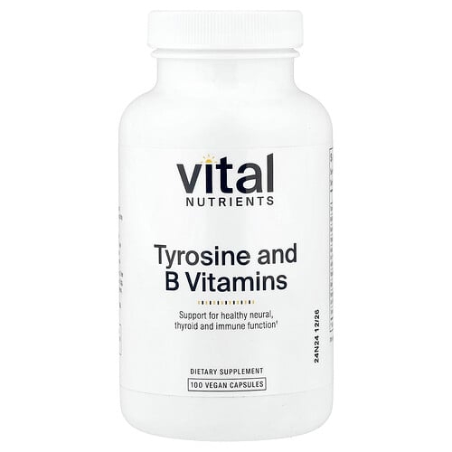 Vital Nutrients Tyrosine And B Vitamins 100 Vegan Capsules product image