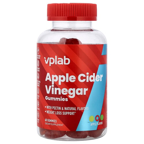 Vplab Apple Cider Vinegar Gummies Apple 60 Gummies product image
