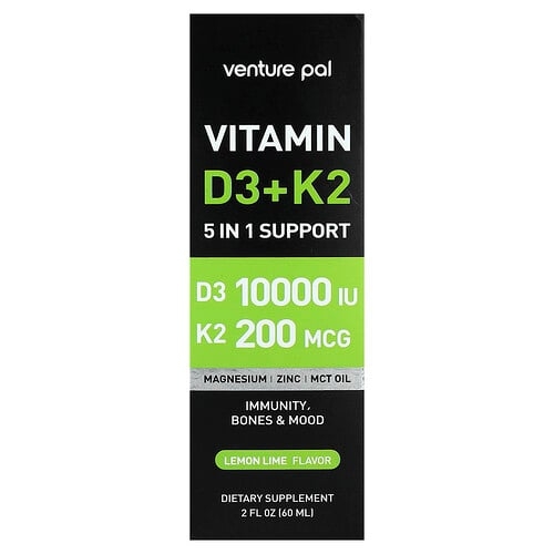 Venture Pal Vitamin D3 K2 Lemon Lime 2 Fl Oz 60 Ml product image
