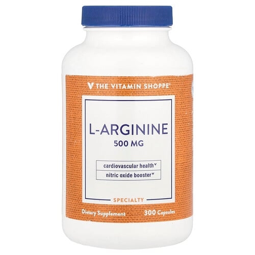 The Vitamin Shoppe L Arginine 500 Mg 300 Capsules product image