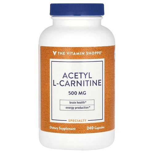 The Vitamin Shoppe Acetyl L Carnitine 500 Mg 240 Capsules product image