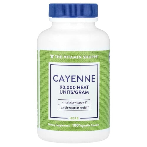 The Vitamin Shoppe Cayenne 100 Vegetable Capsules 450 Mg Per Capsule product image
