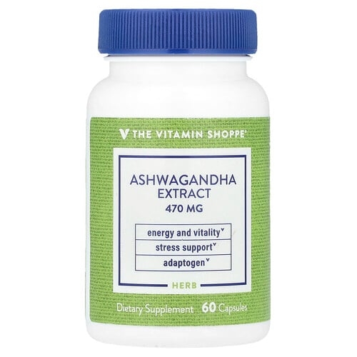 The Vitamin Shoppe Ashwagandha Extract 470 Mg 60 Capsules product image