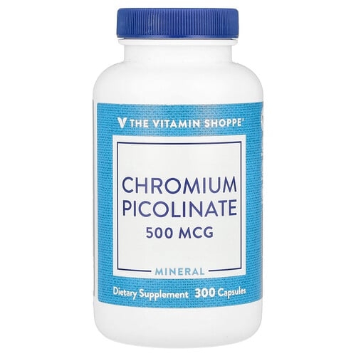 The Vitamin Shoppe Chromium Picolinate 500 Mcg 300 Capsules product image