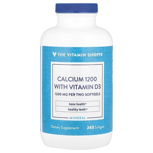 The Vitamin Shoppe Calcium1200 With Vitamin D3 240 Softgels product image