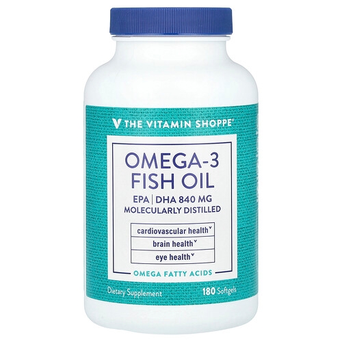 The Vitamin Shoppe Omega 3 Fish Oil 1 200 Mg 180 Softgels product image