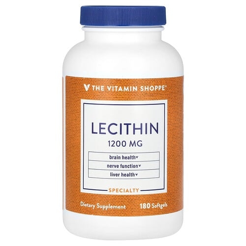 The Vitamin Shoppe Lecithin 1 200 Mg 180 Softgels product image