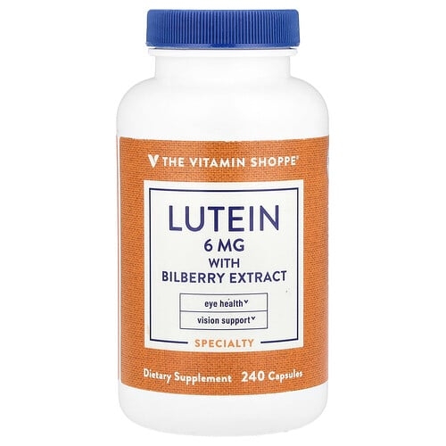 The Vitamin Shoppe Lutein With Bilberry Extract 240 Capsules product image