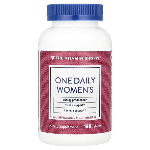 The Vitamin Shoppe One Daily Women S Multivitamin Multimineral 180 Tablets product image