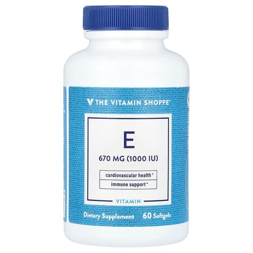 The Vitamin Shoppe Vitamin E 670 Mg 1 000 Iu 60 Softgel product image