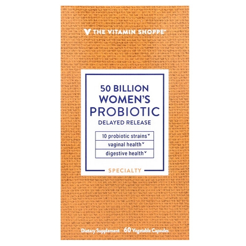The Vitamin Shoppe Women S Probiotic 50 Billion 60 Vegetable Capsules product image