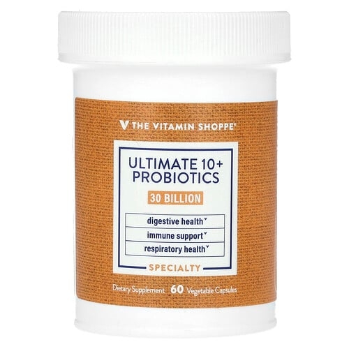 The Vitamin Shoppe Ultimate 10 Probiotics 30 Billion Cfu 60 Vegetable Capsules product image