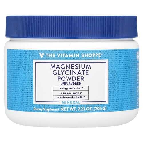 The Vitamin Shoppe Magnesium Glycinate Powder Unflavored 7 23 Oz 205 G product image