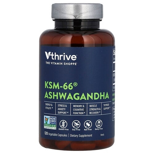 Vthrive Ksm 66 Ashwagandha 120 Vegetable Capsules 300 Mg Per Capsule product image
