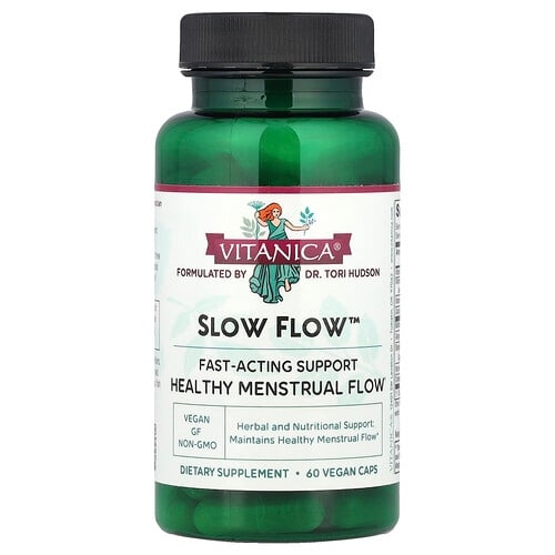 Vitanica Slow Flow Healthy Menstrual Flow 60 Vegan Caps product image