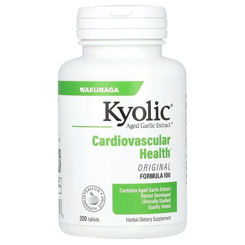 Kyolic Aged Garlic Extract Cardiovascular Original Formula 100 200 Tablets 300 Mg Per Tablet product image