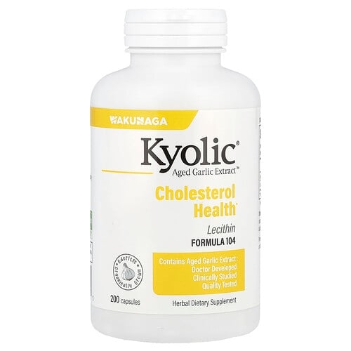 Kyolic Aged Garlic Extract Cholesterol Health Formula 104 200 Capsules product image