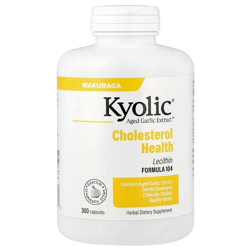 Kyolic Aged Garlic Extract Cholesterol Health Formula 104 300 Capsules product image