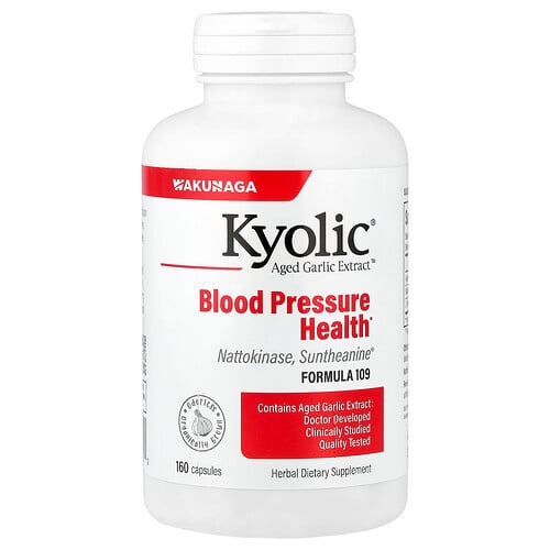 Kyolic Aged Garlic Extract Blood Pressure Health Formula 109 160 Capsules product image