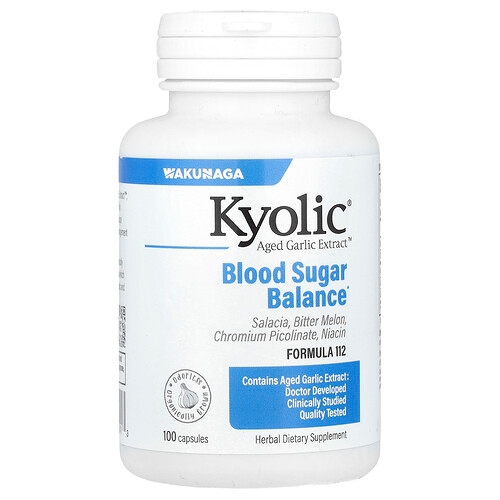 Kyolic Aged Garlic Extract Blood Sugar Balance Formula 112 100 Capsules product image