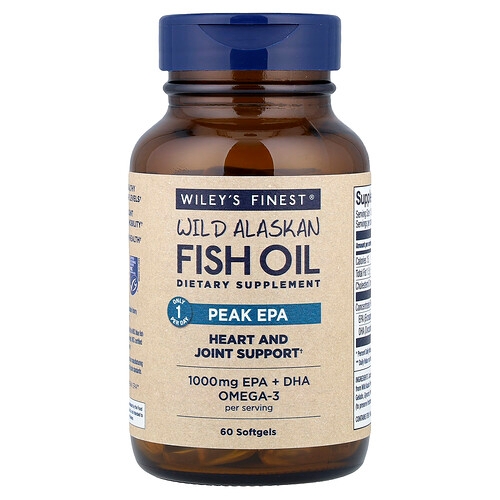 Wiley S Finest Wild Alaskan Fish Oil Peak Epa 60 Softgels product image