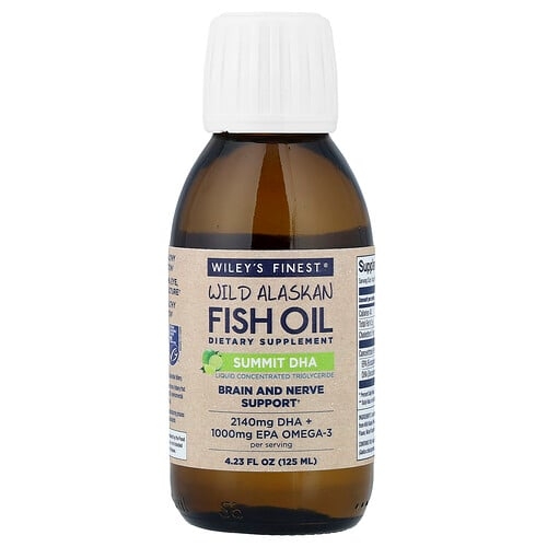 Wiley S Finest Wild Alaskan Fish Oil Summit Dha 4 23 Fl Oz 125 Ml product image