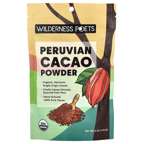 Wilderness Poets Peruvian Cacao Powder 6 Oz 170 G product image