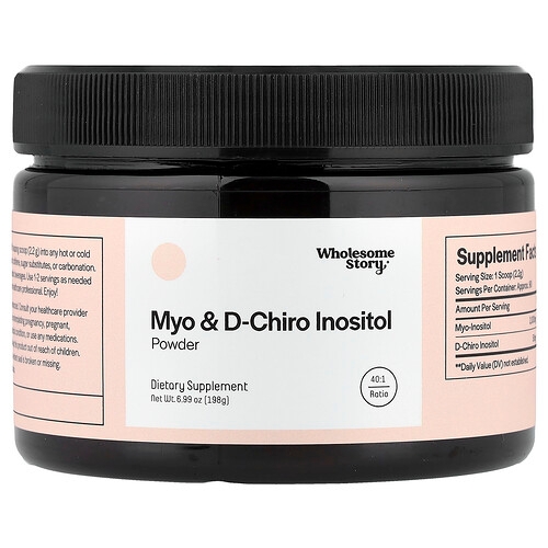 Wholesome Story Myo D Chiro Inositol Powder 6 99 Oz 198 G product image