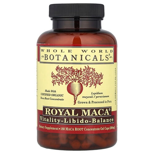 Whole World Botanicals Royal Maca 500 Mg 180 Gel Caps product image