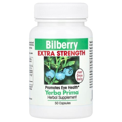 Yerba Prima Bilberry 50 Capsules 160 Mg Per Capsule product image