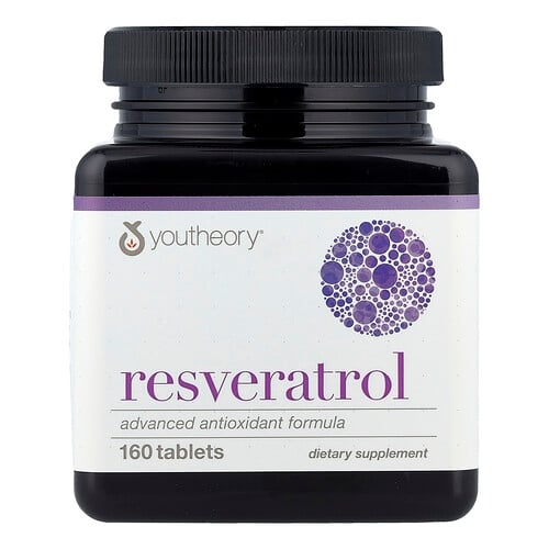 Youtheory Resveratrol 160 Tablets product image