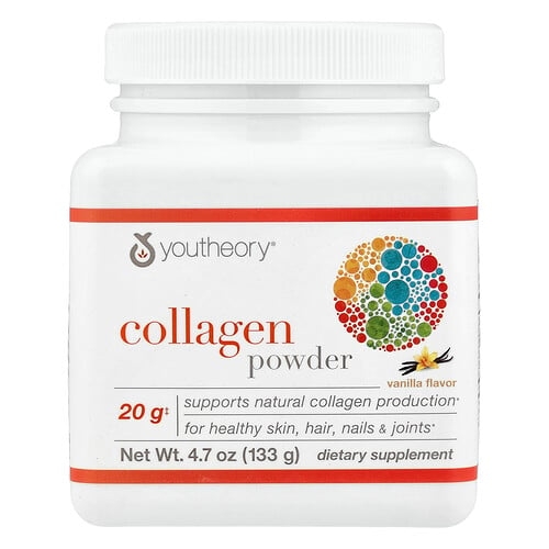 Youtheory Collagen Powder Vanilla 4 7 Oz 133 G product image