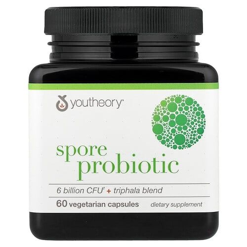 Youtheory Spore Probiotic Triphala Blend 60 Vegetarian Capsules product image