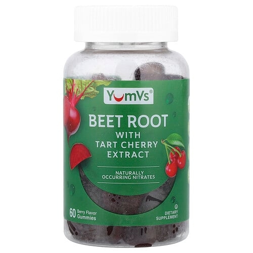 Yumvs Beet Root With Tart Cherry Extract Gummies Berry 60 Gummies product image