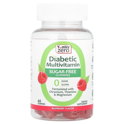 Yumvs Zero Diabetic Multivitamin Gummies Raspberry 60 Gummies product image