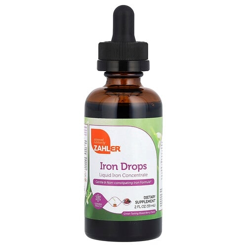 Zahler Iron Drops Great Tasting Mixed Berry 2 Fl Oz 59 Ml product image