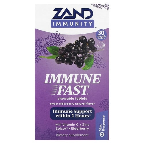 Zand Immunity Immune Fast Sweet Elderberry 30 Chewable Tablets product image