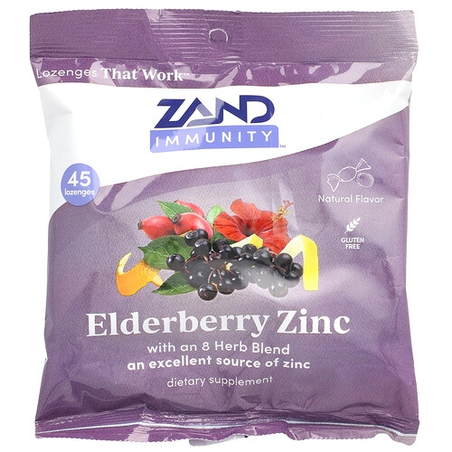 Zand Immunity Elderberry Zinc Natural 45 Lozenges product image