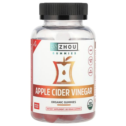 Zhou Nutrition Organic Apple Cider Vinegar Gummies 60 Vegan Gummies product image