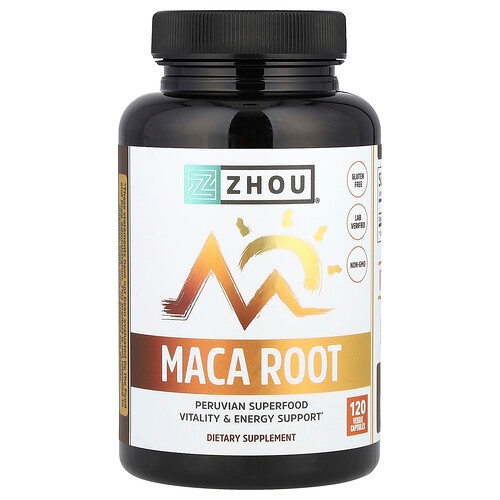 Zhou Nutrition Maca Root 120 Veggie Capsules 500 Mg Per Capsule product image