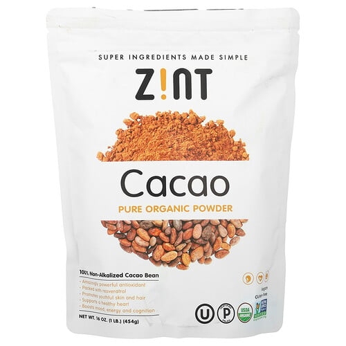 Zint Pure Organic Powder Cacao 16 Oz 454 G product image