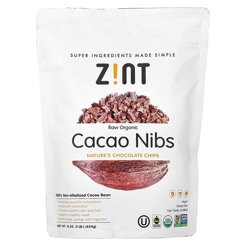 Zint Raw Organic Cacao Nibs 16 Oz 454 G product image