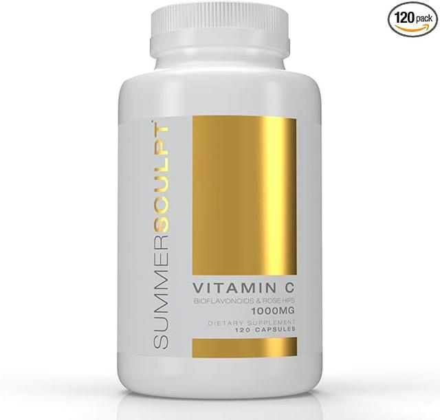 Vitamin C, 1000mg, with Rose Hips & Citrus Bioflavonoids Daily Immune Support, Healthy Skin and Joint Cushioning, Non-GMO, Acid-Free, 120 Capsules product image