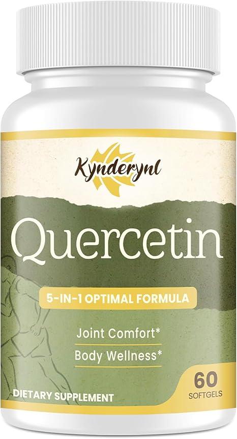 Liposomal Quercetin 1000mg with Turmeric, Grape Seed and Non-Acidic Vitamin C – Vegan – 60 Softgels product image