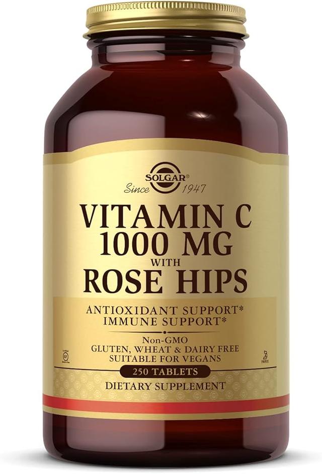Solgar, Vitamin C 1000mg, with Rose Hips, 250 Tablets product image