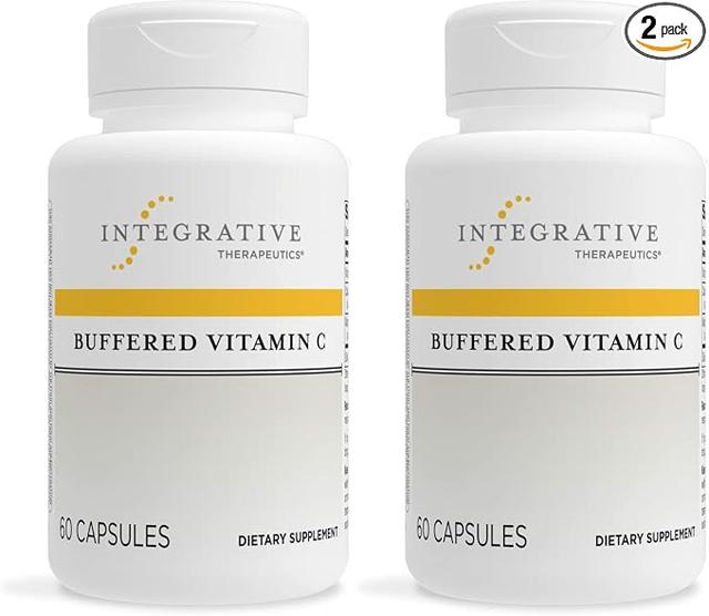 Integrative Therapeutics, Buffered Vitamin C - Antioxidant Support Supplement for Healthy Skin and Connective Tissue* - Vegan & Gluten Free - 60 Capsules (2 Pack) product image