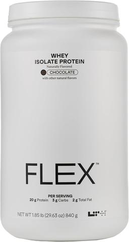 LTH Flex Isolated Whey Protein - Trusted by Life Time Fitness Members - Lactose-Free Protein Powder - Post-Workout Recovery - Low Fat, No Sugar and Low Carb - Chocolate, 30 Servings