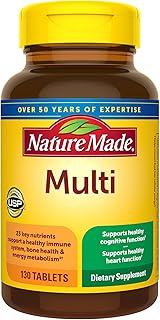 Nature Made Multivitamin Tablets with Iron, Multivitamin for Women and Men for Daily Nutritional Support, 130 Tablets, 130 Day Supply product image
