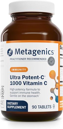 Metagenics Ultra Potent-C 1000 Vitamin C - Gentle Buffered Vitamin C Supplement - Immune Support Supplement* - Ascorbic Acid - 90 Tablets